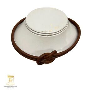 Hermes Heracul leather choker